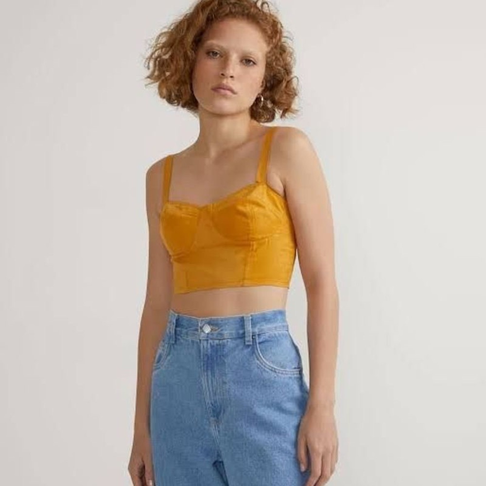 Corset Bustier Crop Top Size Small By BlueSteel